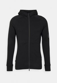 icebreaker MERINO QUANTUM ZONEKNITZIP HOODIE - Mikina na zip - BLACK