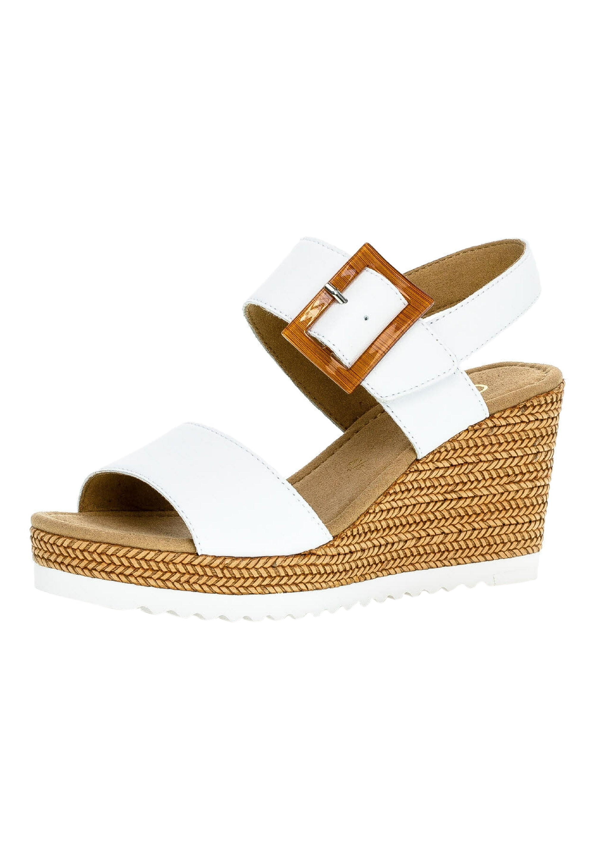 Shop Gabor Sandalen leer sleehak wit op inno.be voor 97.00 EUR. EAN:  4062862524236