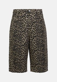 UNISEX - Denim shorts - khaki