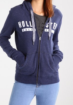 Sweater met rits - dark blue
