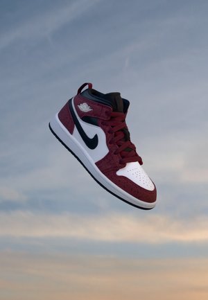 Jordan, JORDAN 1 UNISEX - Високи маратонки - team red/white/black/dk team red
