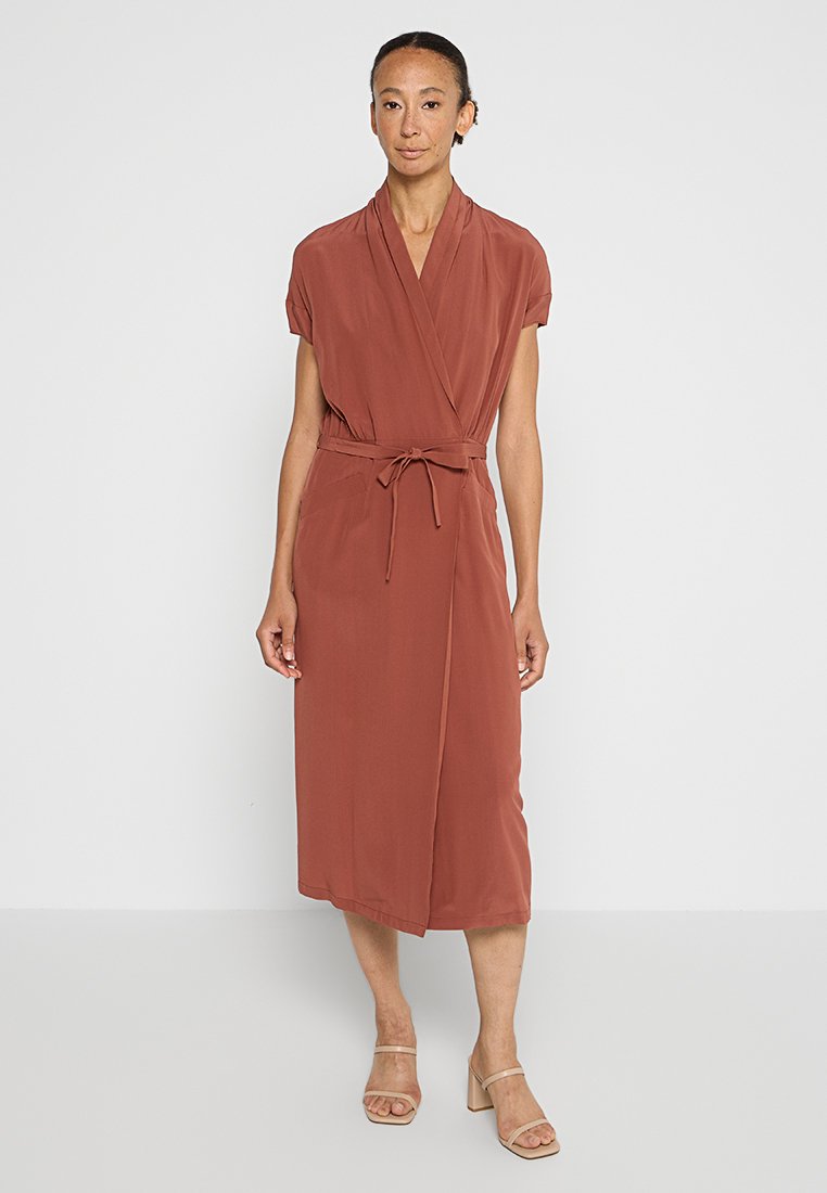 ASPESI Maxi-jurk cognac