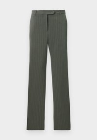 STEVEN STRAIGHT PANTS - Trousers - grey/white