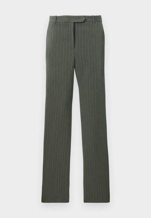 STEVEN STRAIGHT PANTS - Pantaloni - grey/white