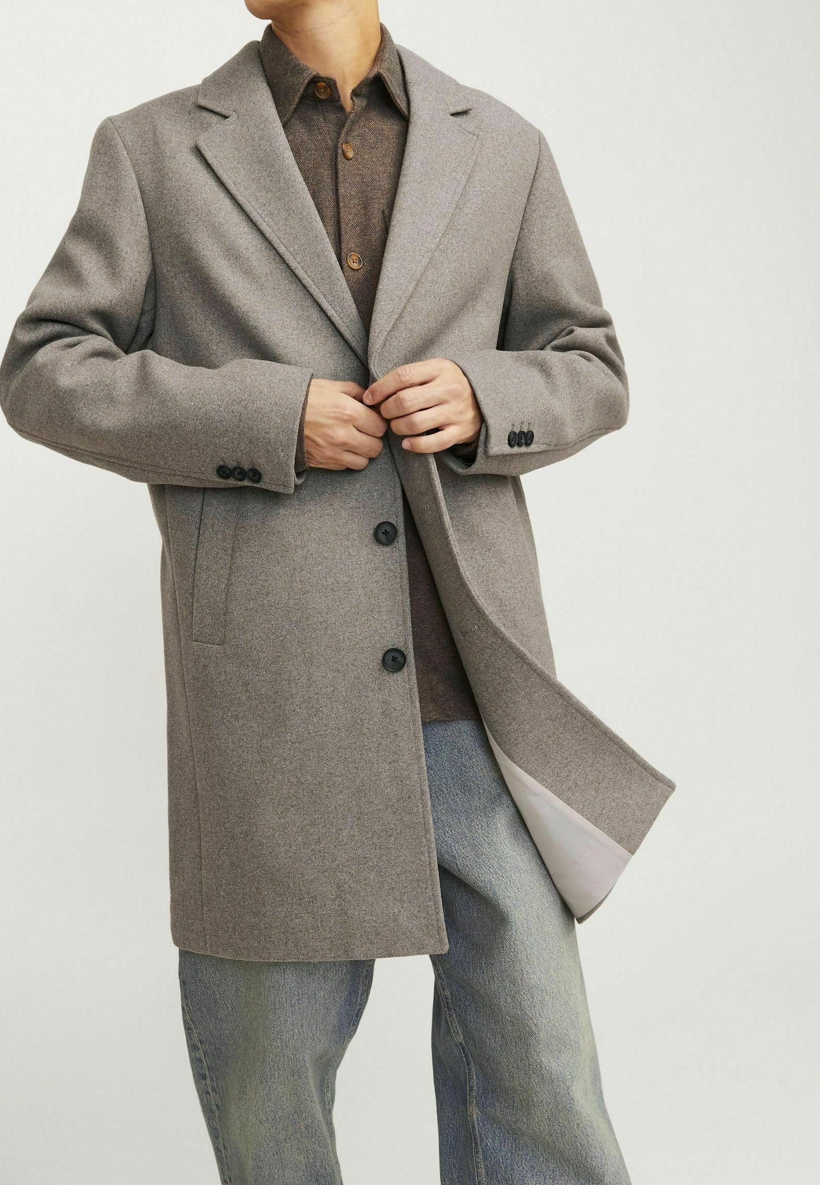 Jack & Jones JJEHARRISON - Short coat - greige/beige - Zalando.ie