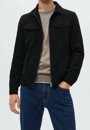Kunstlederjacke - black