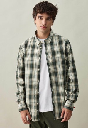 INSIDE CUADROS  - Camisa - beige