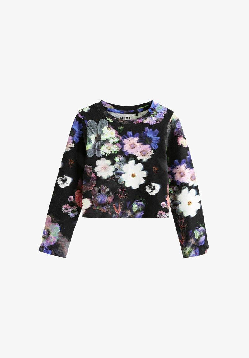 Next REGULAR FIT - Hosszú ujjú felső - black floral