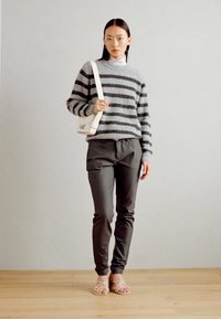 Mos Mosh THORA STRIPE CREWNECK - Pulover - sharkskin