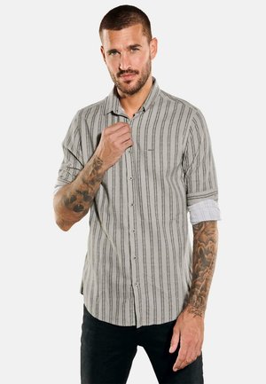Emilio Adani LANGARM- GESTREIFT - Shirt - braun