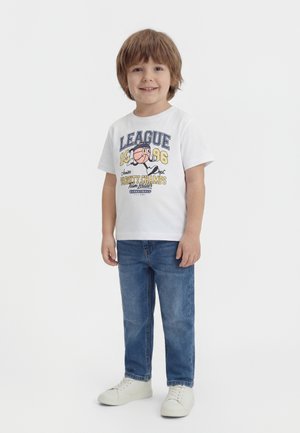 Name it NMMVICTOR 2 PACK - T-shirts med print - blue mirage/bright white