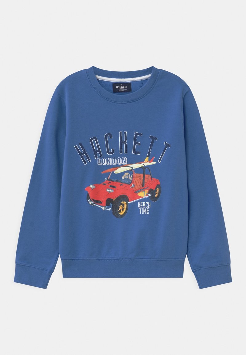 Hackett London CAR LOGO CREW - Mikina - bright blue
