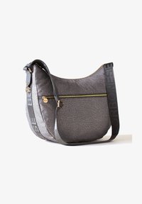Borbonese LUNA MEDIUM OP HOBO Borsa a tracolla clay grey