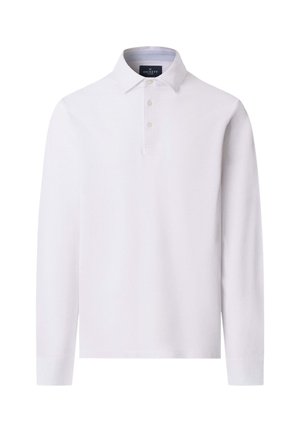 Hackett London, HACKETT LONDON POLO SHIRT OXFORD PIQUE POLO LS - Polo - optic white