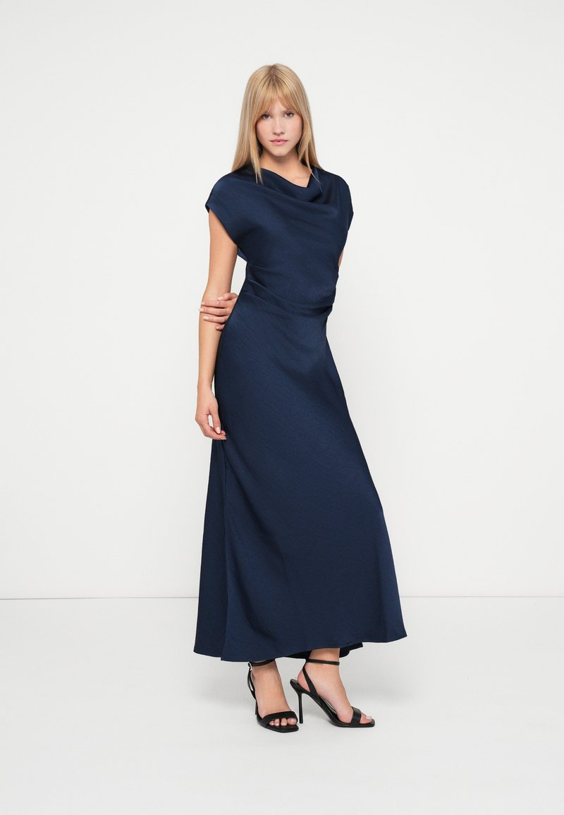 vero moda navy blue dress Vero Moda Women's Navy Blue VMSARA HALTER NECK ANKLE DRESS WVN Size: XXXL