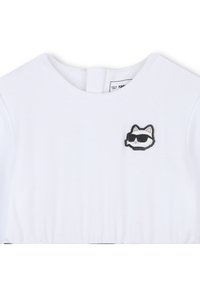 KARL LAGERFELD KIDS Džersio suknelė - white/black