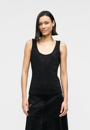 ALLOVER TANK - Top - jet black