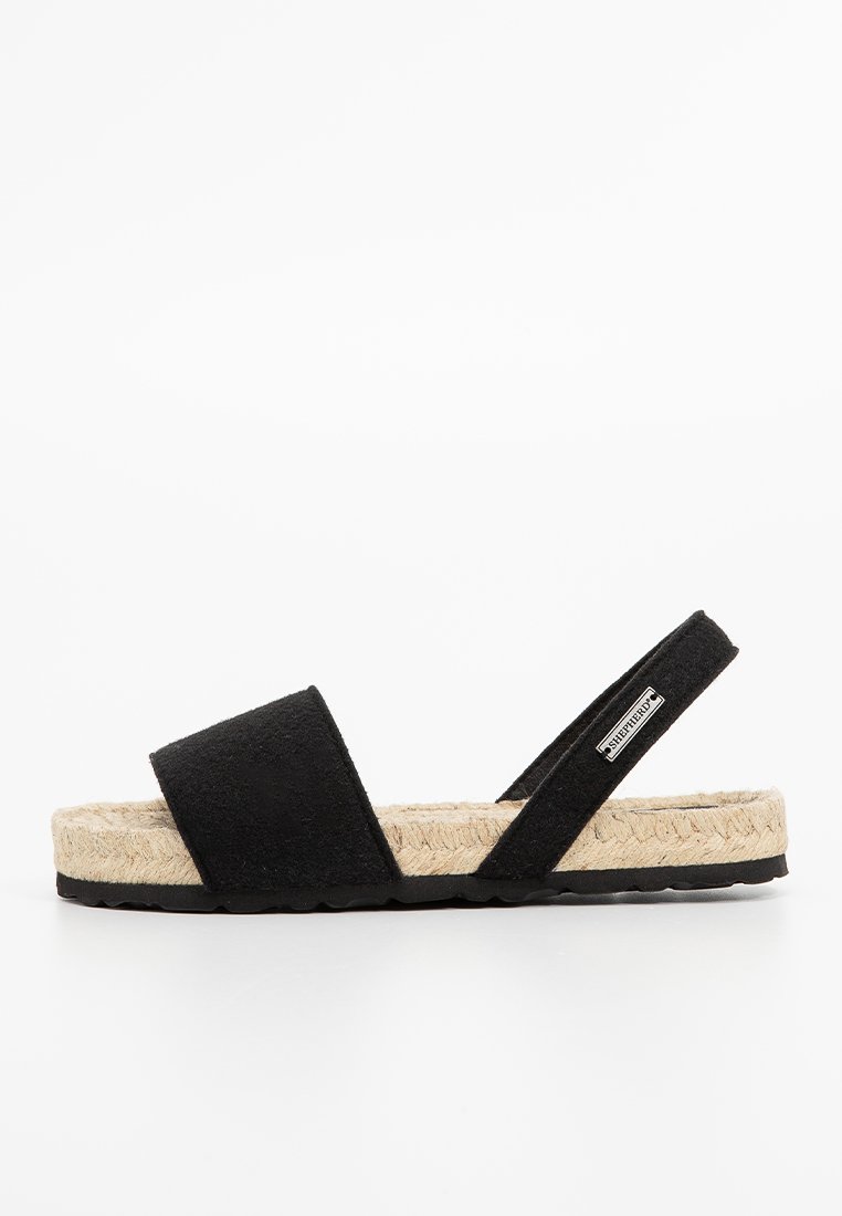 Shepherd Sandalen met plateauzool zwart
