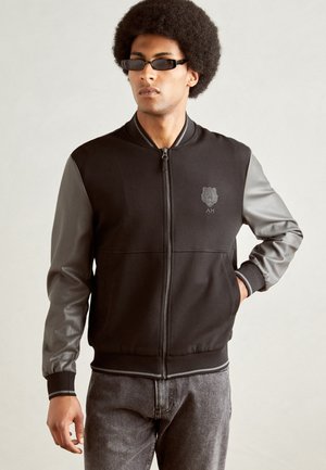 REGULAR FIT - Sweat zippé - black