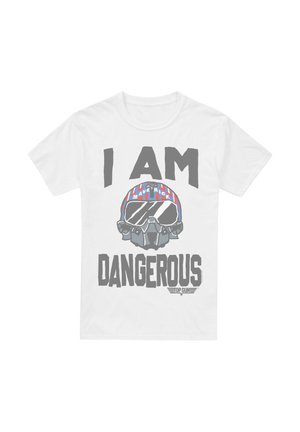 TOP GUN THE I AM DANGEROUS - T-Shirt print - white