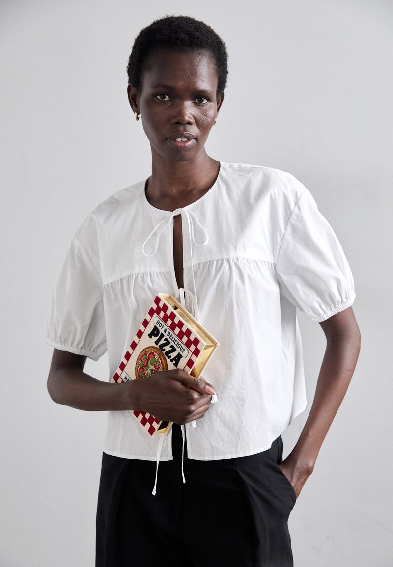 Olympia Le-Tan BOOK PIZZA - Clutch - nacre