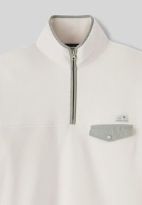 BZB COL MONTANT ZIPPÉ - Sweat polaire - blanc cassé