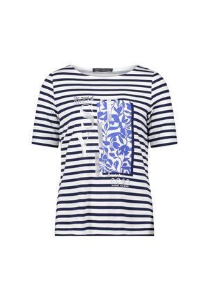 Betty Barclay, BETTY BARCLAY MIT PLACEMENT RINGELSHIRT - T-shirt print - weiß dunkelblau