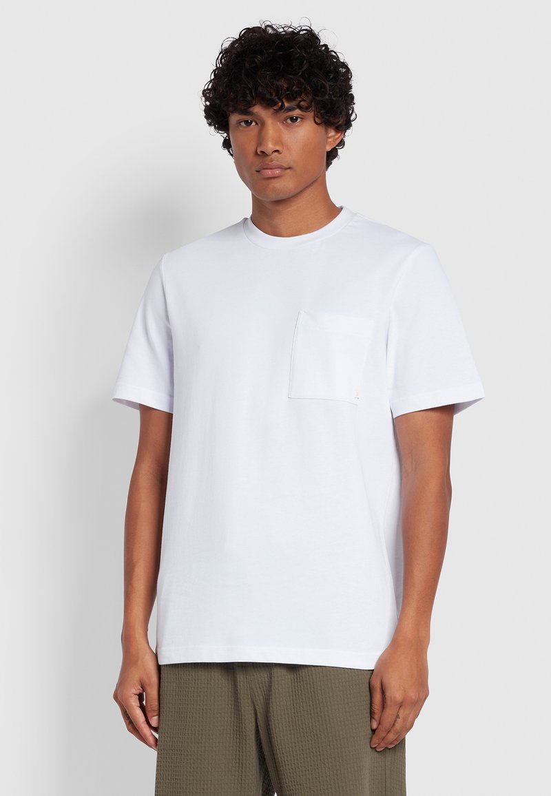 Farah STACY POCKET - Basic T-shirt - white - Zalando