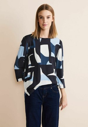Street One MIT GRAFISCHEM - Langarmshirt - blau