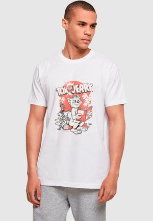 TOM AND JERRY - ROCKET PRANK - Print T-shirt - white