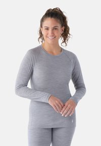 Smartwool W CL AS BL LSBXD - Langarmshirt - light gray heather