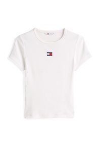 Tommy Jeans SLIM BADGE TEE - Basic T-shirt - ecru