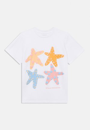 Stella McCartney Kids Trükipildiga T-särk - white
