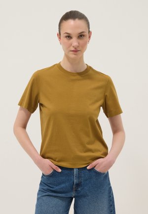 OVS, SHORT SLEEVE T SHIRT REGULAR FIT - T-shirt basique - light brown