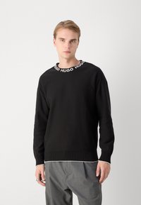 HUGO SMARLO - Strikkegenser - black