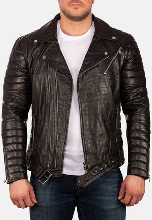 Reichstadt 20RS23LUX - Leather jacket - crocodile black