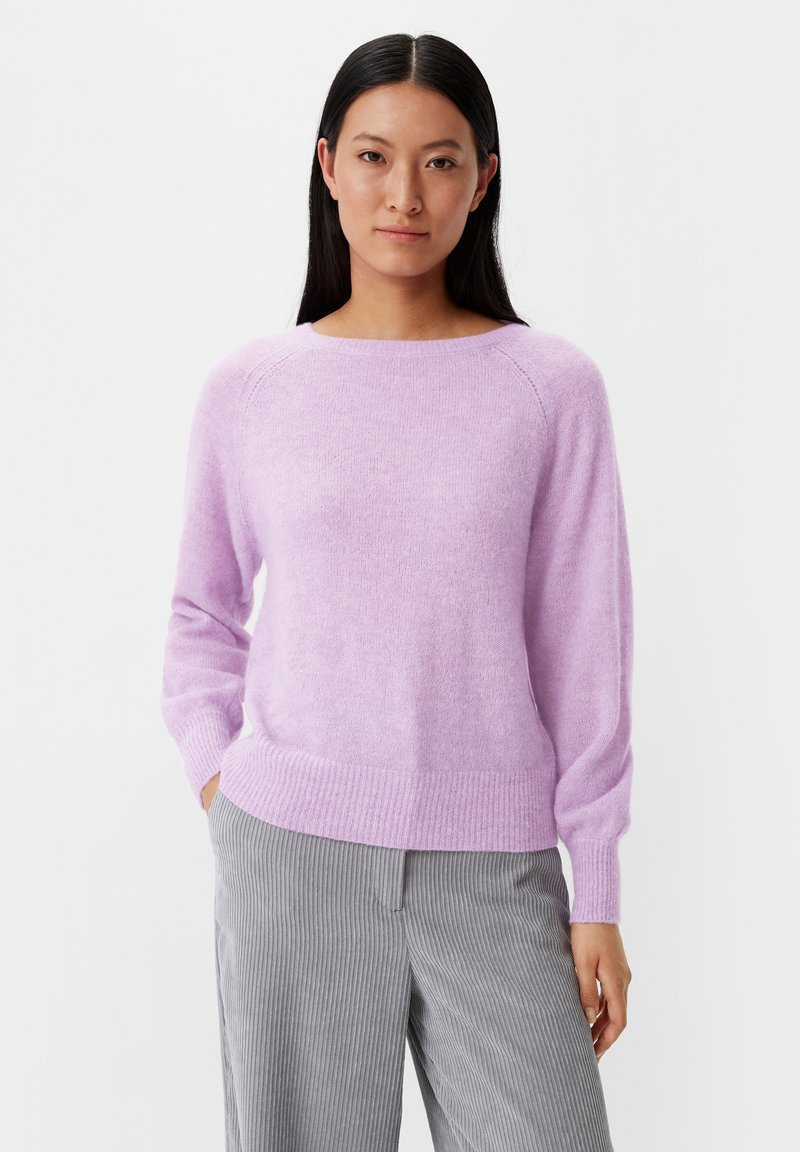 comma Gebreide pullover van viscosemix met 1/2-mouwen in comma Gebreide pullover van viscosemix met 1/2-mouwen in