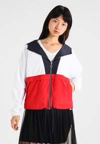 Urban Classics Summer jacket - navy/white/firered