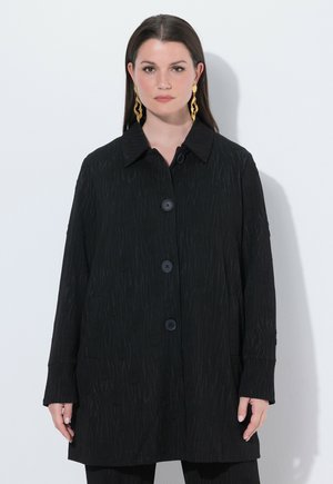 ZEBRA TEXTURE - Manteau court - black