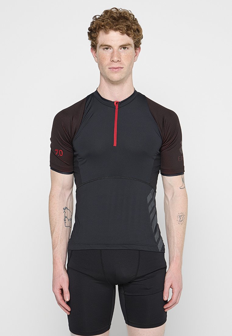 EA7 Emporio Armani Wielershirt zwart EA7 Emporio Armani Wielershirt zwart