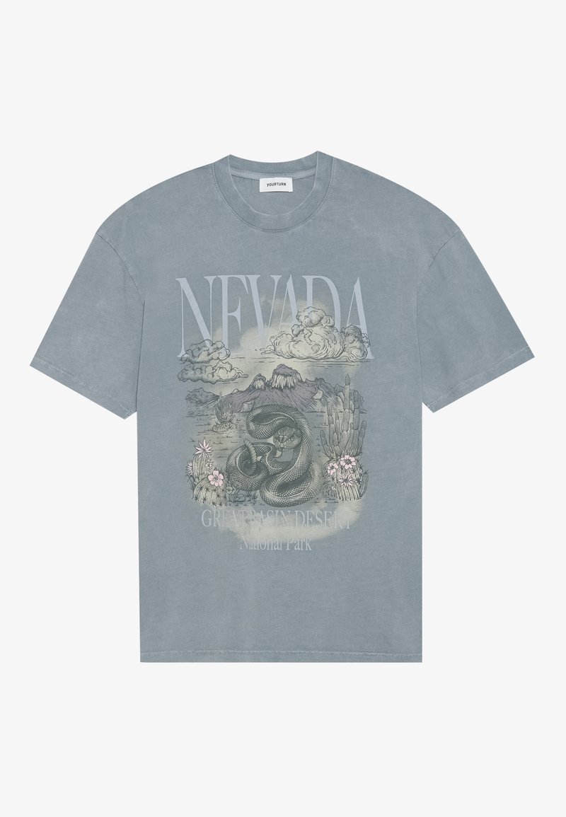 YOURTURN T-shirt print zwart YOURTURN T-shirt print zwart