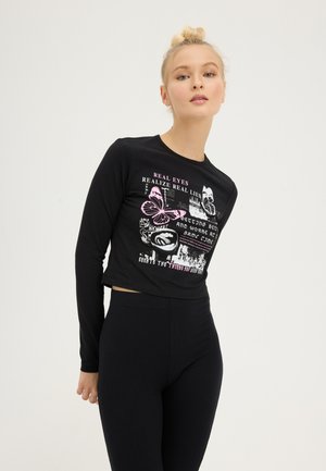 Even&Odd Μπλούζα με μακριά μανίκια - black