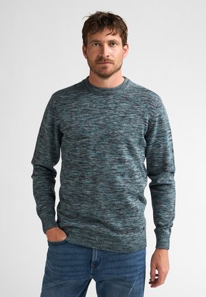 Petrol Industries, MARLED CREW NECK KNIT STONEGATE - Pullover - steel green
