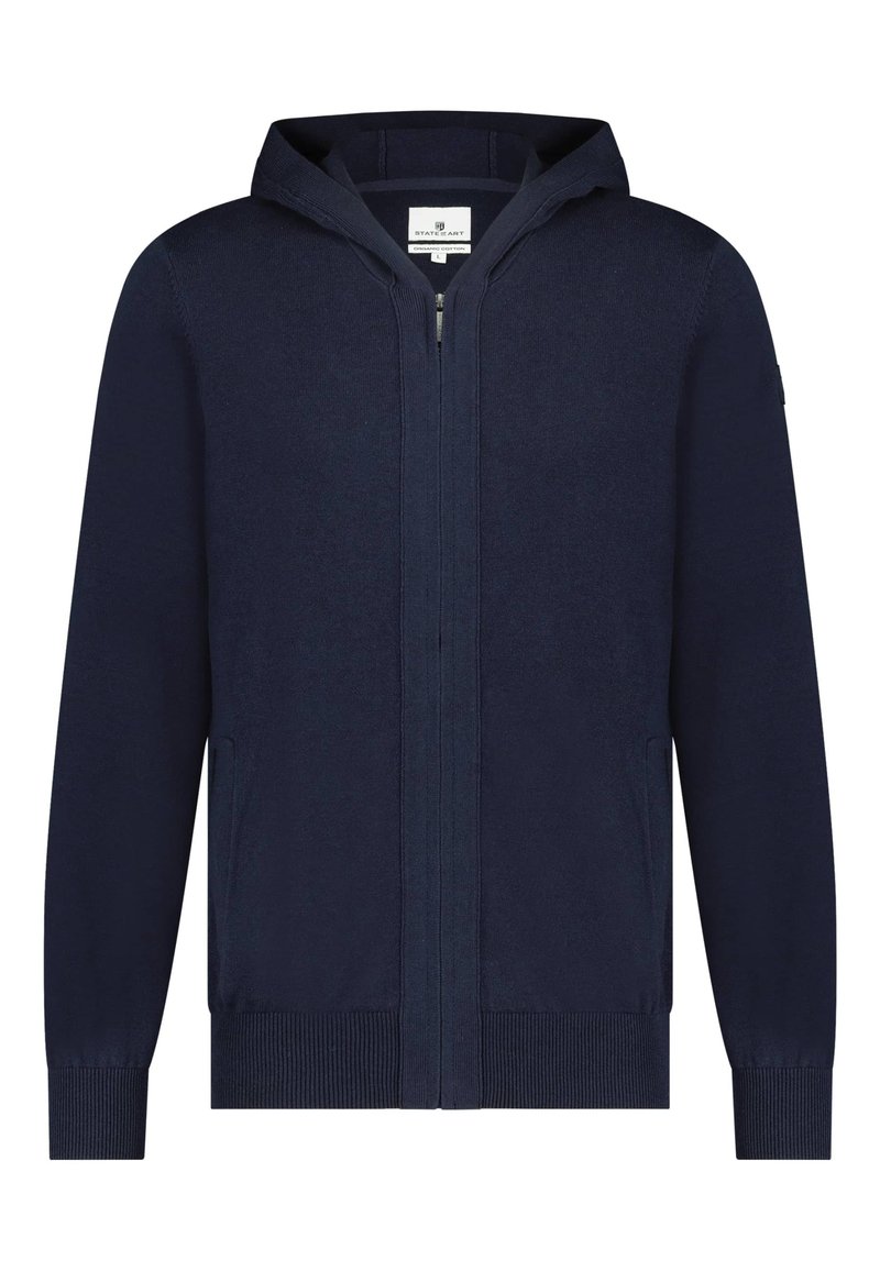 State of Art Sweater met rits donkerblauw