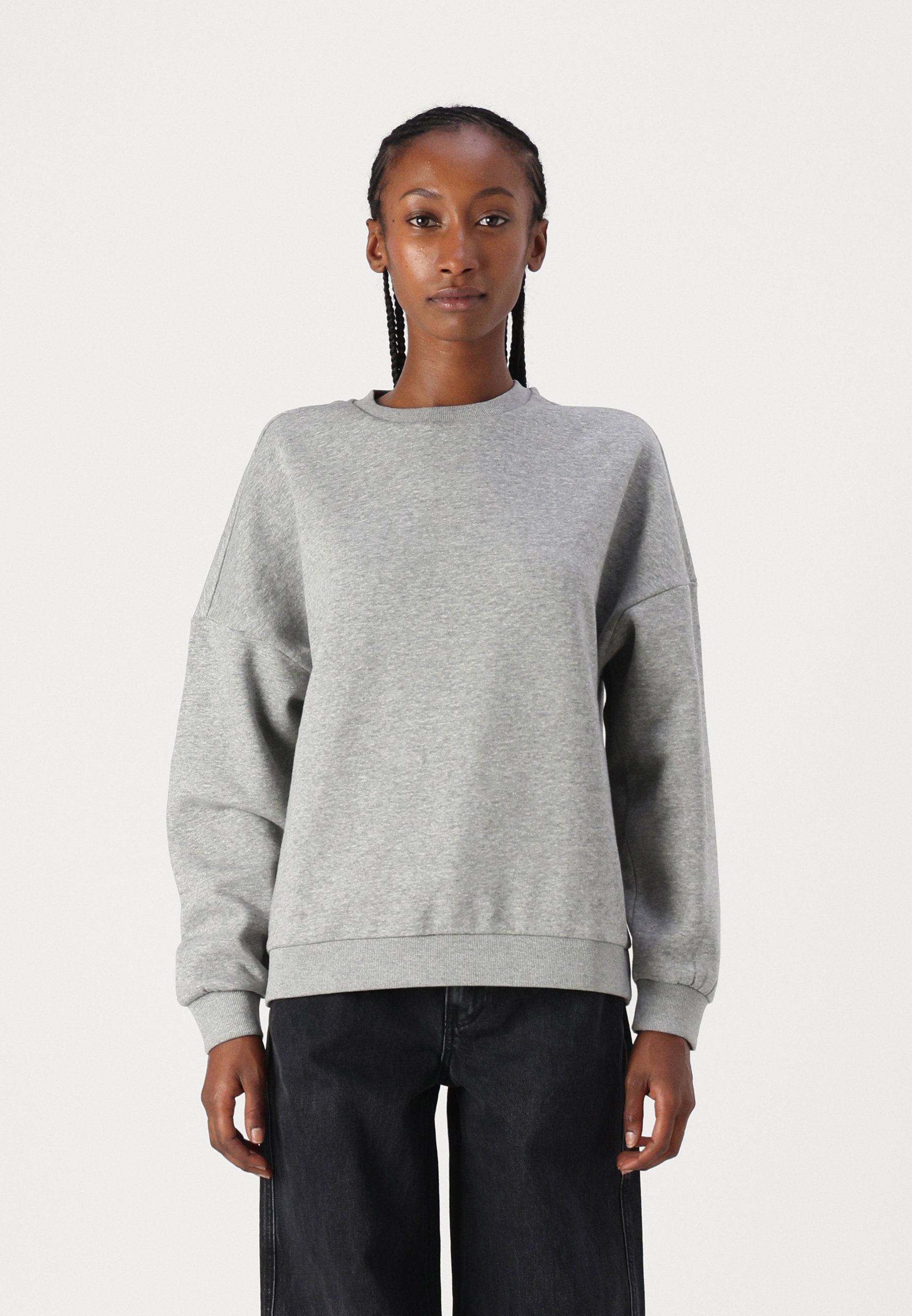 Vero Moda VMBEA - Sweatshirt - light grey/mottled light grey - Zalando.co.uk