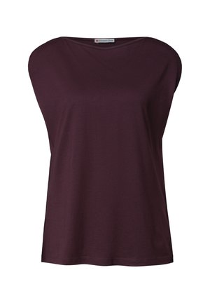 Street One, BASIC SHIRT MIT U-BOOT-AUSSCHNITT - T-shirt basique - rustic rouge