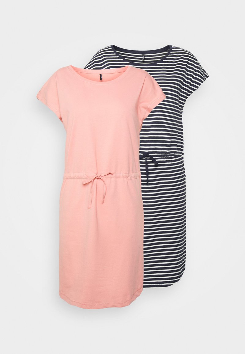 ONLY Tall ONLMAY LIFE DRESS 2 PACK - Vestido de malha - rosette/night sky