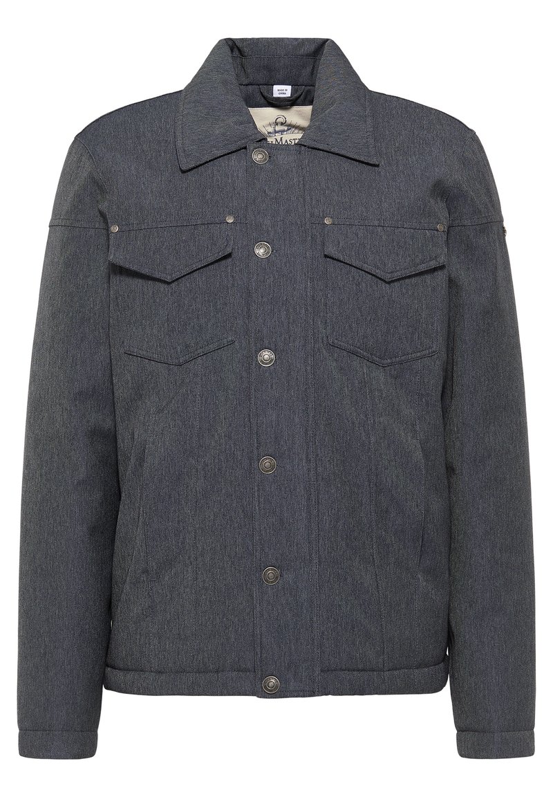 dreimaster Winterjas blauw denim/bluedenim