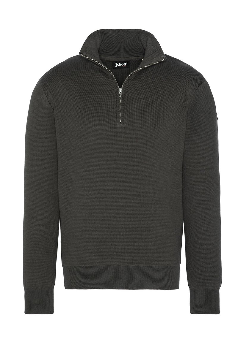 Schott Strickpullover - kaki foncé