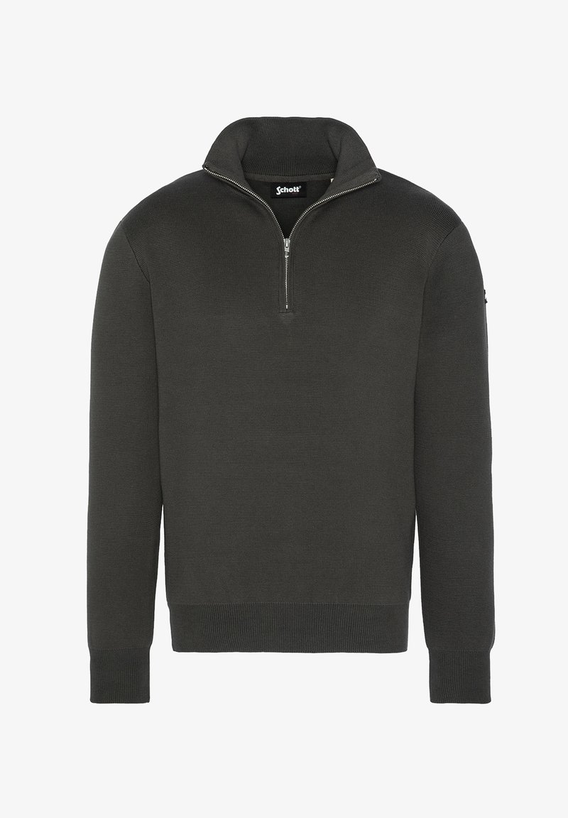 Schott Strickpullover - kaki foncé
